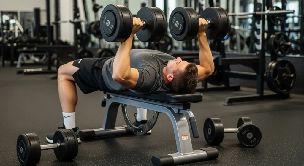 what does close grip dumbbell press work