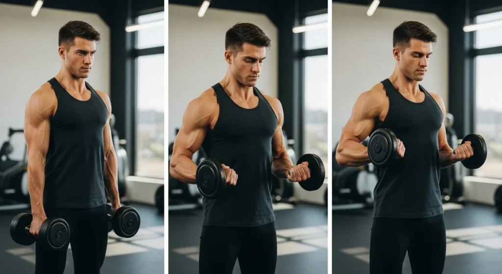how to do dumbell curls