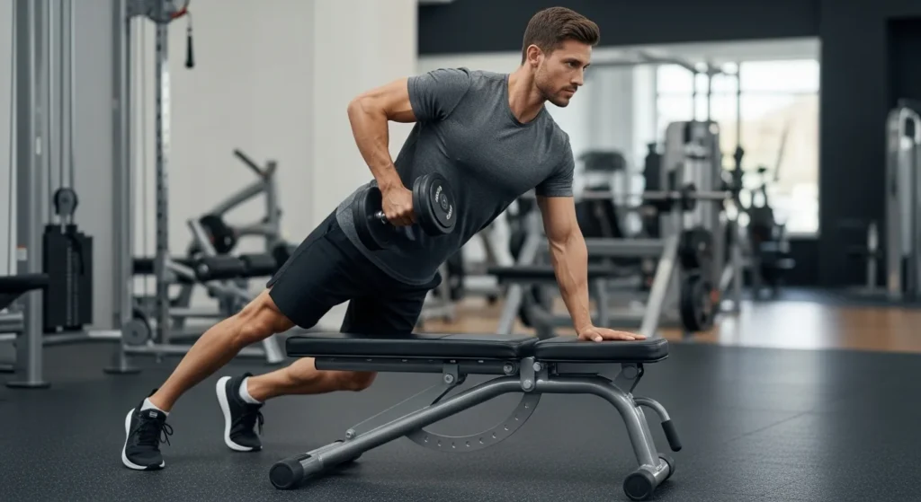 how to do dumbbell row