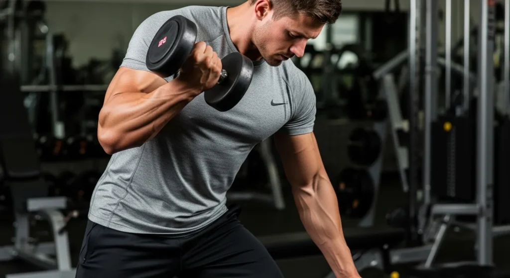 arm workouts with dumbbells