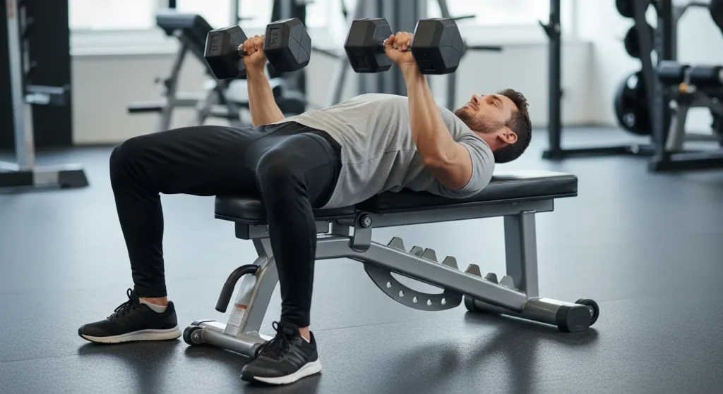 dumbbell bench press