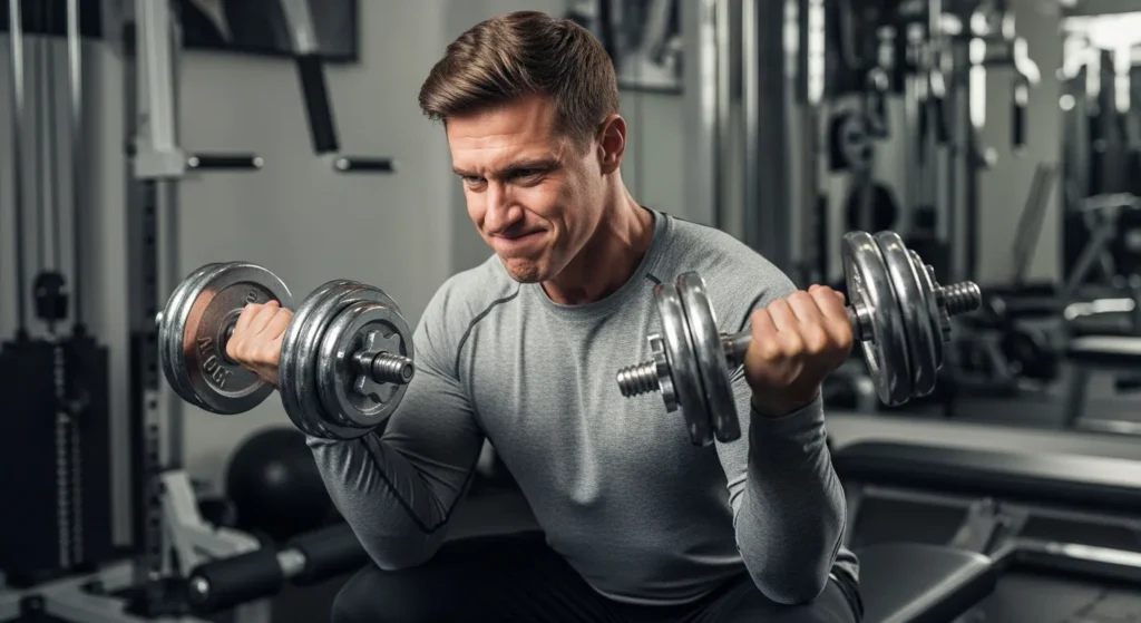 full body workout with dumbbells