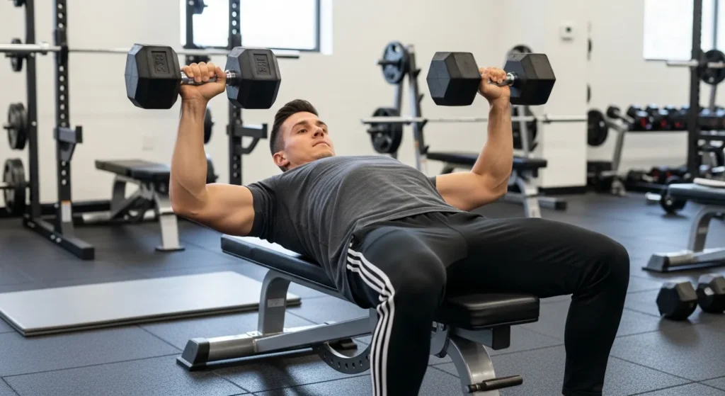 dumbbell chest press