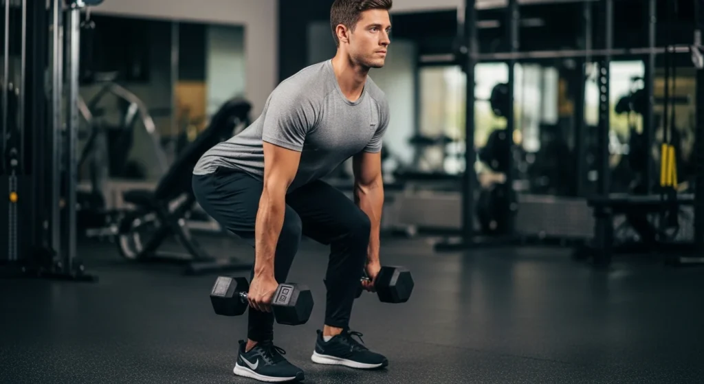 dumbbell deadlift to row