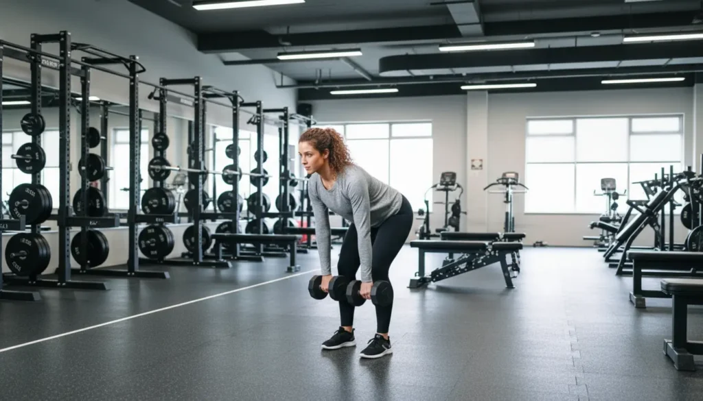 romanian deadlifts with dumbbells