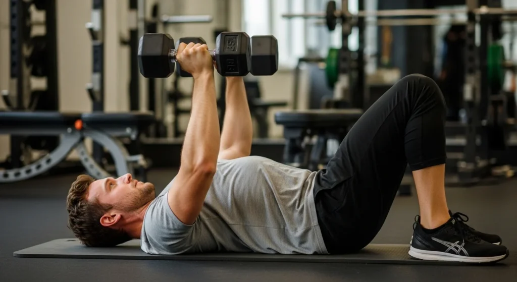 dumbbell floor press