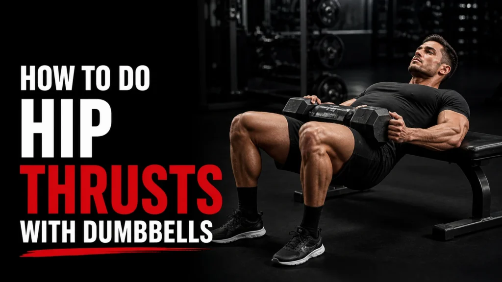 how to do hip thrusts with dumbbells