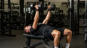 skull crushers with dumbbells