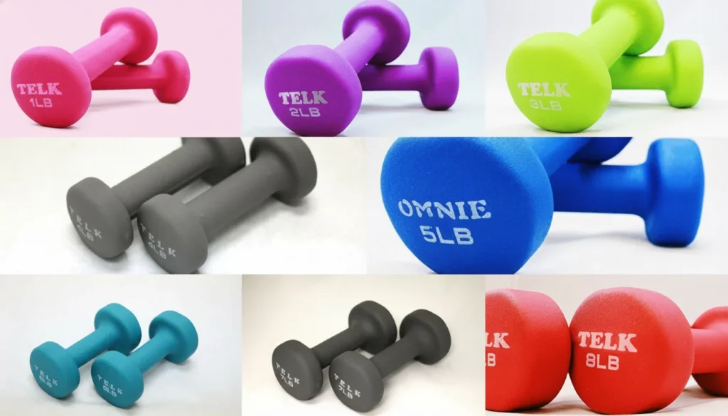 telk fitness neoprene dumbbells