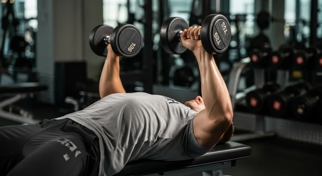 how to workout triceps with dumbbells
