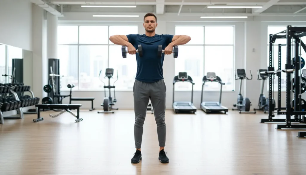 dumbbell upright rows