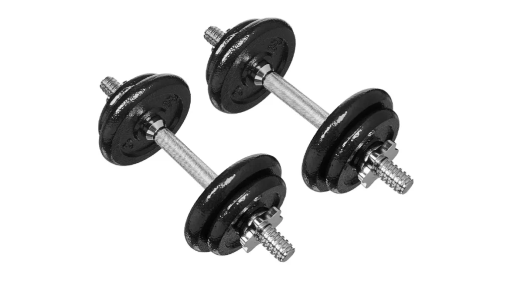 amazon basics adjustable dumbbell hand weight set 