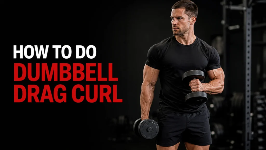 dumbbell drag curl