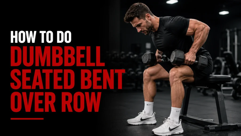 dumbbell seated bent over row