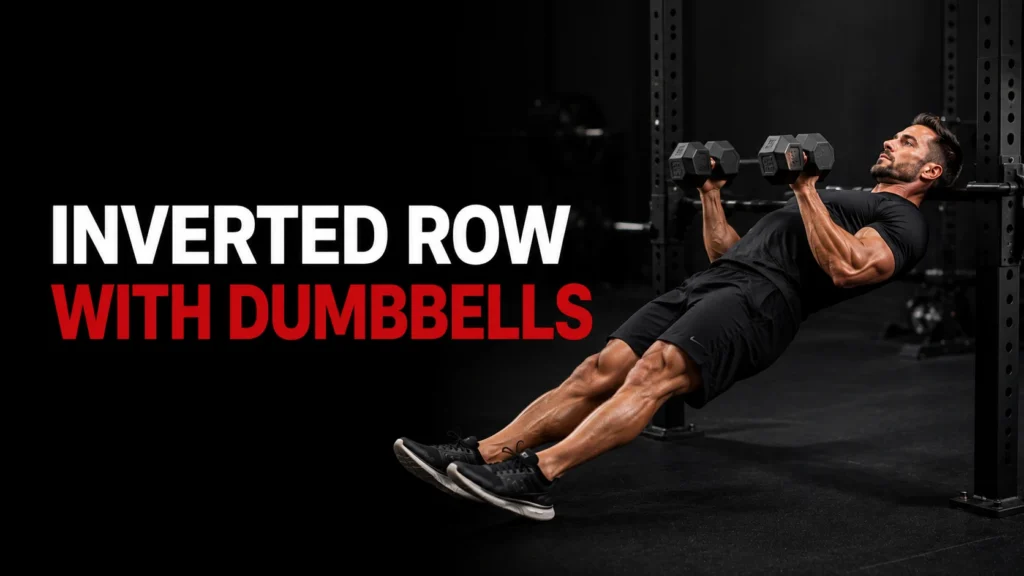inverted row with dumbbells