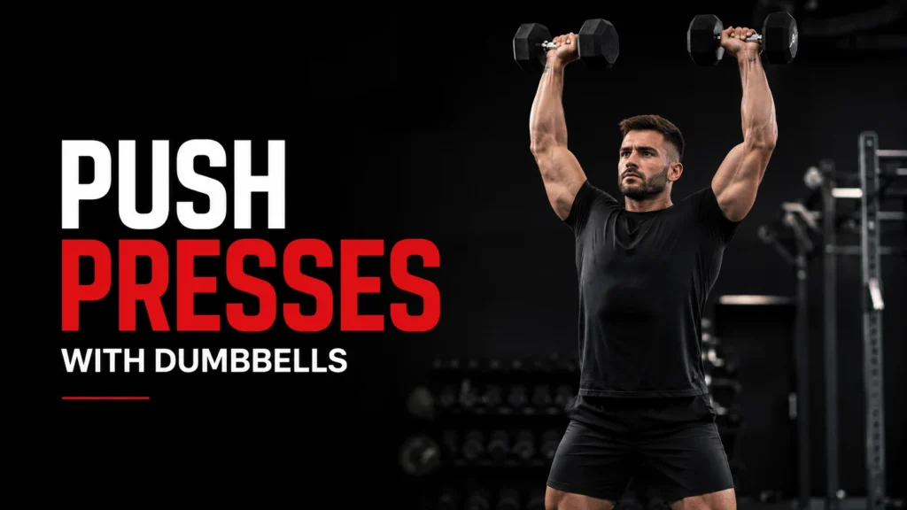 push presses with dumbbells