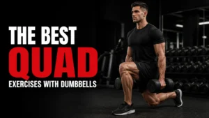 quad exercises with dumbbells